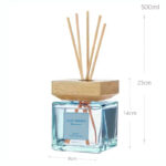 500 ML Bluebells Scent Reed Diffuser Stick Oil Air Fresheners Set Home Fragrance Diffuser with Fiber Sticks for Home Aroma Bathroom and Hotel - Image 3