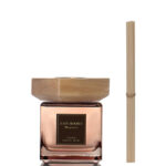 500 ML Ebony Rose Scent Reed Diffuser Stick Oil Air Fresheners Set Home Fragrance Diffuser with Fiber Sticks for Home Aroma Bathroom and Hotel