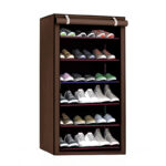 6 Layer Shoe Racks for Shoe Storage with Dustproof Non Woven Fabric Cover Multipurpose Racks Organizer for Shoes Clothes Books