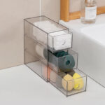 Clear Acrylic Cosmetic Organizer with 3 Drawers Multipurpose Drawers Organizer for Eyeglasses Display Jewelry Watch Perfume and Vanity 1 Piece - Image 2