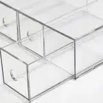 Clear Acrylic Cosmetic Organizer with 3 Drawers Multipurpose Drawers Organizer for Eyeglasses Display Jewelry Watch Perfume and Vanity 1 Piece - Image 4
