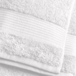 70 CM X 140 CM Cannon 100% Cotton Bath Towel Soft Quality Absorbent Towel for Daily Bathroom Use 1 Piece White - Image 4