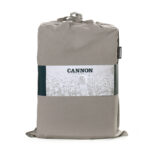Cannon 100% Cotton Single 5 Pieces Duvet Cover Set Stone Washed Breathable with Duvet Cover Fitted Sheet Pillow Cases Pillow Shams and Fabric Bag Gray - Image 3