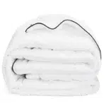 Cannon King Duvet Comforter 100% Cotton Cover Breathable Non-Allergic Soft Touch 1 Piece White
