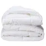 Cannon Comforter Duvet Insert Double Size Cotton Fabric with Microfiber Inner Fill for All Seasons Gifts for Women and Men 1 Piece White - Image 2