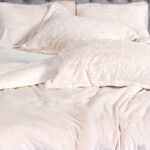 Cannon King 6 Pieces Comforter Flannel Velvet Set Winter Bedding Sets with Comforter Fitted Sheet 2 Pillow Shams and 2 Pillow Cases Beige