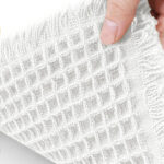 190 CM X 65 CM Cotton Waffle Dry Bathroom Rug Non Slip Kitchen Mat with Tassels Super Absorbent Ultra Soft Boho Decor Floor Mats Machine Washable - Image 4