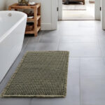 60 CM X 45 CM Cotton Waffle Dry Bathroom Rug Non Slip Kitchen Mat with Tassels Super Absorbent Ultra Soft Boho Decor Floor Mats Machine Washable - Image 4