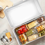 40 CM Metal Bread Box with Lid Large Capacity Bread Bin Space Saving Bread Keeper Holder Kitchen Storage Container for Bread and Cake White - Image 4