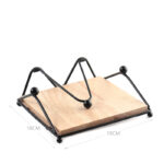 Metal Paper Napkin Holder Napkin Dispenser with Weighted Arm Tissue Holder Stand for Dining Table Napkin Organizer Rack for Kitchen Restaurant and Bar - Image 3