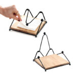 Metal Paper Napkin Holder Napkin Dispenser with Weighted Arm Tissue Holder Stand for Dining Table Napkin Organizer Rack for Kitchen Restaurant and Bar