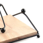 Metal Paper Napkin Holder Napkin Dispenser with Weighted Arm Tissue Holder Stand for Dining Table Napkin Organizer Rack for Kitchen Restaurant and Bar - Image 4