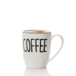 250 ML Porcelain Mug with Text Design Coffee Glazed Black Rim Mugs for Coffee Tea and Hot Chocolate Microwave and Dishwasher Safe 1 Piece - Image 2