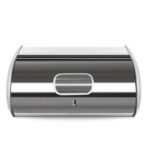 43 CM Stainless Steel Roll Top Bread Box Large Capacity Bread Bin Space Saving Bread Keeper Holder Kitchen Storage Container for Bread and Cake Silver - Image 4