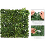 110 CM Artificial 3D Green Wall Grass Plant Simulation Green Grass Home Wall Decoration Hotels Cafes Backdrops Green 1 Piece - Image 4