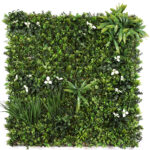 110 CM Artificial 3D Green Wall Grass Plant Simulation Green Grass Home Wall Decoration Hotels Cafes Backdrops Green 1 Piece