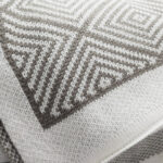 130 CM X 150 CM Knitted Throw Blanket with Tassels Diamond Pattern Soft Warm Breathable for Bedspread Couch and Sofa 1 Piece Brown - Image 3