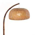 170 CM Natural Wood Floor Lamp Chinese Style Standing Floor Lamp with Thickened Base Warm Night Lamp with Switch and Bulb Living Room and Bedroom Beige1 Piece - Image 4