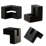 20 CM Folded Tissue Box Creative Triangle Box Cover Facial Tissue Dispenser for Kitchen Livingroom Bedroom Décor 1 Piece Black - Image 2