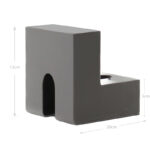 20 CM Folded Tissue Box Creative Triangle Box Cover Facial Tissue Dispenser for Kitchen Livingroom Bedroom Décor Gray 1 Piece - Image 3