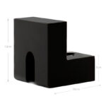 20 CM Folded Tissue Box Creative Triangle Box Cover Facial Tissue Dispenser for Kitchen Livingroom Bedroom Décor 1 Piece Black - Image 3