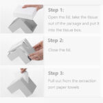 20 CM Folded Tissue Box Creative Triangle Box Cover Facial Tissue Dispenser for Kitchen Livingroom Bedroom Décor Gray 1 Piece - Image 4