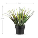 23 CM X 28 CM Mini Potted Artificial Plant Eco-Friendly Pot with Natural Look for Indoor and Outdoor Décor Black 1 Piece - Image 3