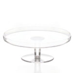 29 CM Round Acrylic Cake Stand with Dome Clear Cover Acrylic Footed Serving Display Tray for Cake Desserts Patisserie and Appetizers - Image 4