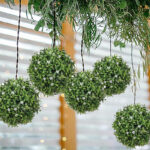 35 CM Artificial 3D Grass Ball Round Balls Artificial Boxwood Plant for Home Decor Garden Wedding Indoor and Outdoor Decoration 1 Piece Green - Image 2