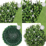 45 CM Artificial 3D Grass Ball Round Balls Artificial Boxwood Plant for Home Decor Garden Wedding Indoor and Outdoor Decoration 1 Piece Green - Image 4