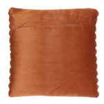 45 CM X 45 CM Throw Pillow Cover with 500G Insert Included Faux Rabbit Fur Velvet Striped Square Cushion with Zipper Closure for Living Room Bedroom Brown 1 Piece - Image 3