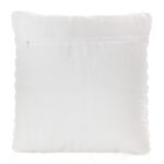 45 CM X 45 CM Throw Pillow Cover with 500G Insert Included Faux Rabbit Fur Velvet Striped Square Cushion with Zipper Closure for Living Room Bedroom White 1 Piece - Image 3
