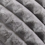 45 CM X 45 CM Throw Pillow Cover with 500G Insert Included Faux Fur Squared Cushion Cover with Zipper for Living Room Bedroom Gray 1 Piece - Image 4