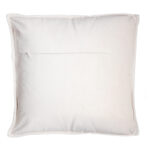 45 CM X 45 CM Throw Pillow Cover with 500G Insert Included Leather Geometric Pattern Squared Cushion with Zipper for Living Room Bedroom White 1 Piece - Image 3