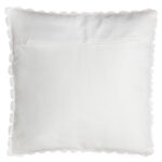 45 CM X 45 CM Throw Pillow Cover with 500G Insert Included Faux Fur Squared Cushion Cover with Zipper for Living Room Bedroom White 1 Piece - Image 3