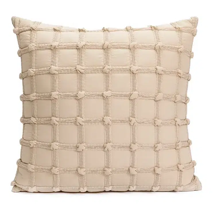 45-CM-X-45-CM-Insert-Included-Throw-Pillow-Cover-Knit-Wool-Decorative-Square-Cushion-Cover-with-Zipper-Closure-for-Living-Room-Bedroom-Beige-1-Piece-1 45 CM X 45 CM Throw Pillow Cover 500G Insert Included Plush Bubbles Decorative Square Cushion Cover with Zipper Closure for Living Room Bedroom Beige 1 Piece - Image 1