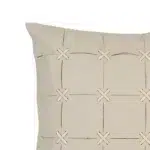 45 CM X 45 CM Throw Pillow Cover with 500G Insert Included Leather Square Cushion Cover with Zipper Closure for Living Room Bedroom Beige 1 Piece - Image 4