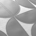 45 CM X 45 CM Throw Pillow Cover with 500G Insert Included Mid Century Leather Modern Geometric Pattern with Zipper for Living Room Bedroom Gray 1 Piece - Image 4