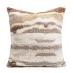 45 CM X 45 CM Throw Pillow Cover with 500G Insert Included Plush Textured Weave Square Cushion Cover with Zipper for Living Room Bedroom Beige 1 Piece