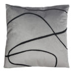 45 CM X 45 CM Throw Pillow Cover with 500G Insert Included Soft Printed Square Cushion Cover with Zipper Closure for Living Room Bedroom Gray 1 Piece