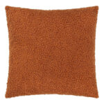 45 CM X 45 CM Throw Pillow Cover with 500G Insert Included Textured Boucle Square Cushion Cover with Zipper Closure for Living Room Bedroom Brown 1 Piece