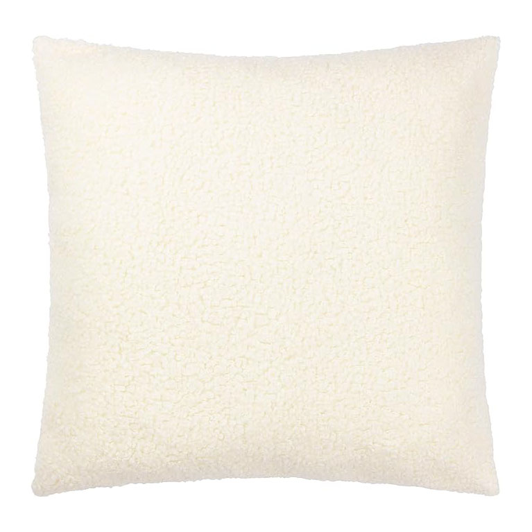 45 CM X 45 CM Insert Included Throw Pillow Cover Smooth Square Cover with Zipper Closure for Living Room Bedroom White 1 Piece (3) 45 CM X 45 CM Throw Pillow Cover with 500G Insert Included Textured Boucle Square Cushion Cover with Zipper Closure for Living Room Bedroom White 1 Piece - Image 1
