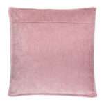 45 CM X 45 CM Throw Pillow Cover with 500G Insert Included Soft Chenille Stitched Edge Square Cushion with Zipper Closure for Living Room Bedroom Pink 1 Piece - Image 3