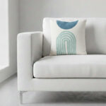 45 CM X 45 CM Throw Pillow Cover with 500G Insert Included Soft Woven Tufted Embroidered Squared Cushion Cover with Zipper for Living Room Bedroom White 1 Piece - Image 2