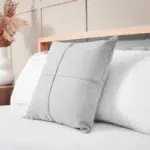 45 CM X 45 CM Throw Pillow Cover with 500G Insert Included Velvet Pillow Cover Soft Solid Squared Cushion with Zipper for Living Room Bedroom Gray 1 Piece - Image 2