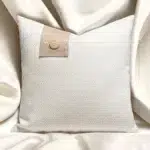 45 CM X 45 CM Throw Pillow Cover with 500G Insert Included Velvet Pillow Cover Soft Solid Squared Cushion with Zipper for Living Room Bedroom Beige 1 Piece - Image 2