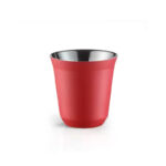 Barista Espresso Colpo Doppio Stainless Red Cup 160ML