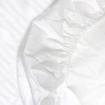 Cannon 100% Cotton King 6 Pieces Duvet Cover Set Sateen Luxury Bed Set Breathable and Smooth Cover with Duvet Cover Fitted Sheet and Pillow Cases White - Image 2