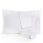 50 CM X 75 CM Cannon Bourdon 100% Cotton Pillow Cover Shams Soft and Breathable Wrinkle Resistant 2 Pieces White