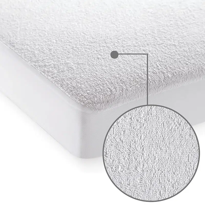 Cannon PU Mattress Protector Waterproof Anti-Allergy Breathable Cotton Mattress Bed Protector Ultra Soft Fitted Bed Cover 1 Piece White(2) 200 CM X 200 CM Cannon PU Mattress Protector Waterproof Anti-Allergy Breathable Cotton Mattress Bed Protector Ultra Soft Fitted Bed Cover 1 Piece White - Image 1
